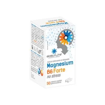 Magnesium B6 Forte No Stress, 50 capsule gastrorezistente, BioSunLine
