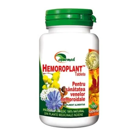 Hemoroplant, 100 comprimate, Ayurmed