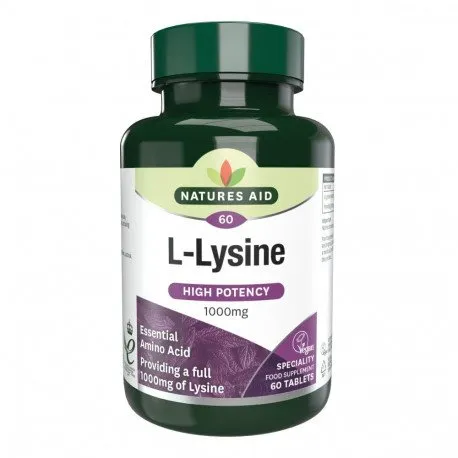 NATURES AID L-Lysine 1000 mg, 60 tablete