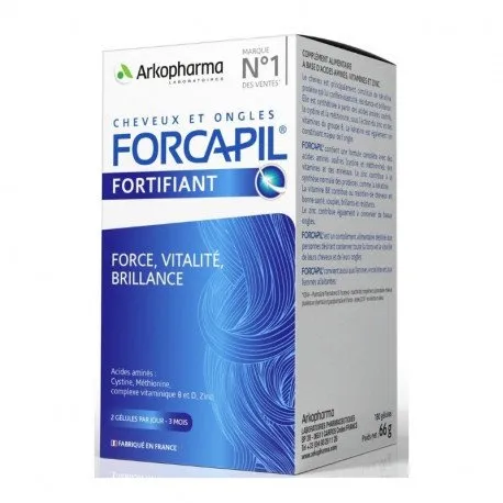 Forcapil® Hair & Nails (Par Si Unghii), Formula Fortifianta, 180 capsule