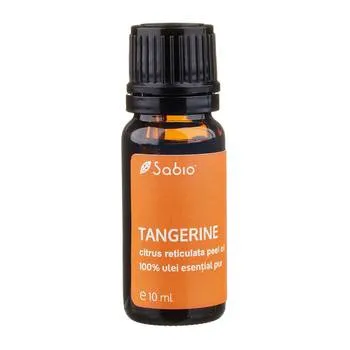 Ulei esential pur tangerine (citrus reticulata peel oil), 10ml, Sabio