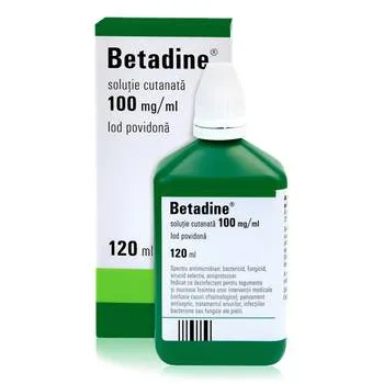 Betadine solutie, 120 ml, Egis