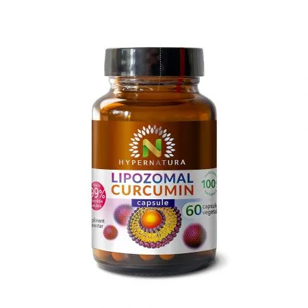 Lipozomal Curcumin 95%, 60 capsule vegetale, Hypernatura