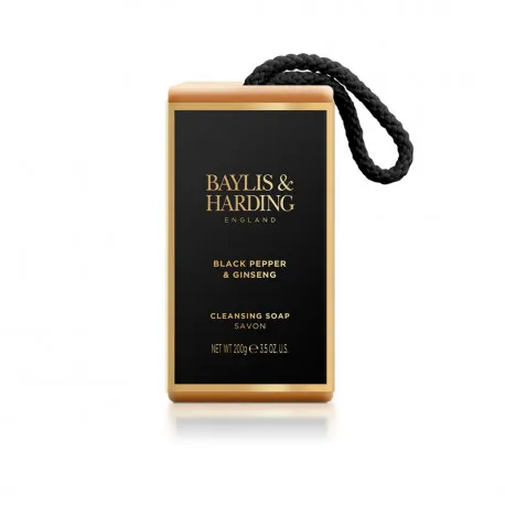 Sapun Baylis & Harding cu parfum de piper negru si ginseng, 200 gr