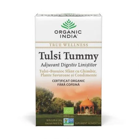 Tulsi Tummy Ceai Bio, 18 plicuri, Organic India