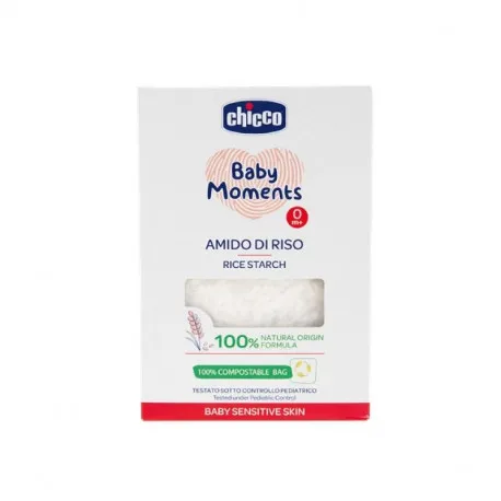 Chicco Baby Moments Amidon dermatologic din orez, pentru baie, 250 g