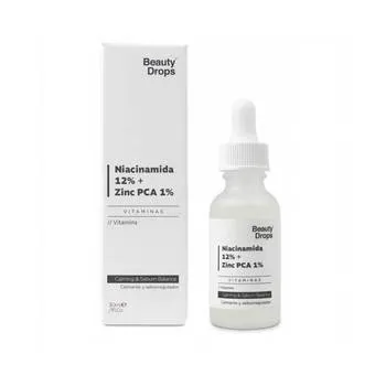 Serum cu Niacinamide 12% + Zinc PCA 1%, 30ml, Beauty Drops