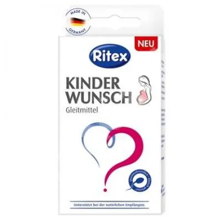 Lubrifiant de conceptie KinderWunsch, 8 aplicatoare, Ritex