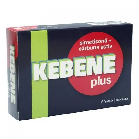 Kebene Plus amelioreaza balonarea gastrica, 20 comprimate