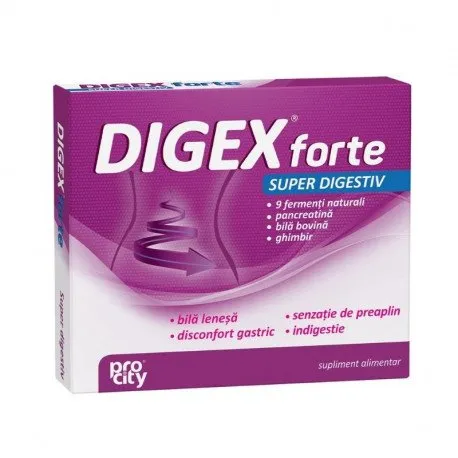 Digex Forte Super Digestiv, 10 capsule