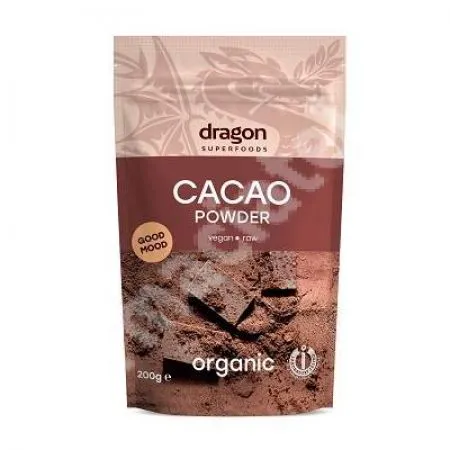 Pudra eco de cacao, 200 g, Dragon Superfoods