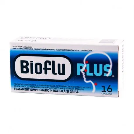 Bioflu Plus, 2 blistere*8 capsule moi B