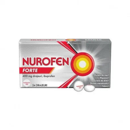 Nurofen Forte 400 mg, 24 drajeuri