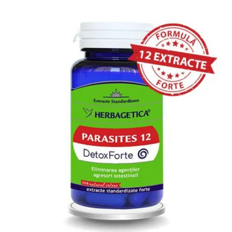 Parasites 12 detox forte, 30 capsule