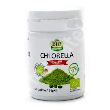 Chlorella Bio, 60 tablete, Bio All Green