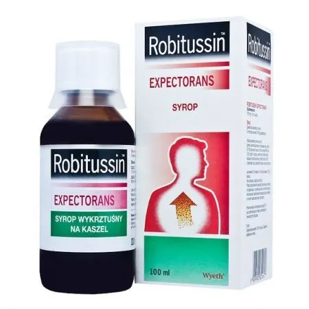 Robitussin sirop expectorant, 100 mg/5 ml, 100 ml, Pfizer