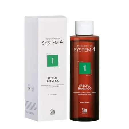 Sampon tratament pentru scalp si par gras antimatreata Special 1 System 4, 250 ml, Sim Sensitive
