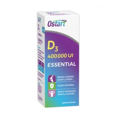 Ostart Essential D3 400.000 UI picaturi, 20 ml