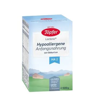 Lapte praf hipoalergenic HA1, de la nastere, 600g, Topfer