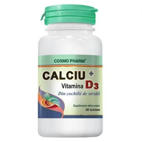 Cosmo Calciu + Vitamina D3, 30 tablete