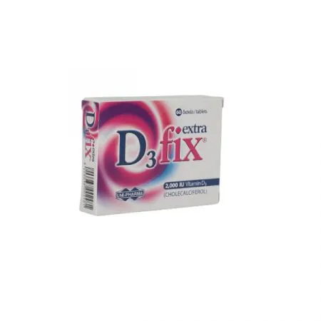 D3 FIX Extra 2000 UI, 60 comprimate, Uni Pharma