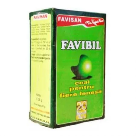 Ceai pentru fiere Favibil, 20 doze, Favisan
