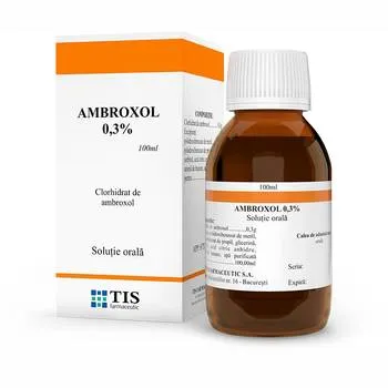 Solutie orala Ambroxol 0,3%, 100ml, Tis Farmaceutic
