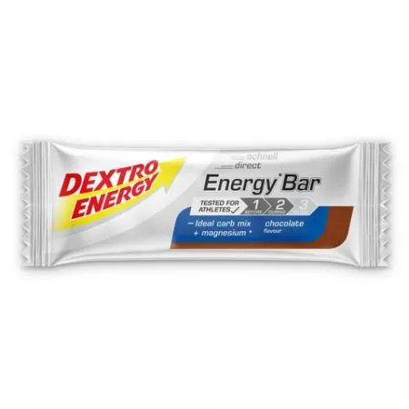 Baton energizant cu ciocolata, 50 g, Dextro Energy