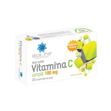 Vitamina C simpla 180 mg, 20 comprimate, Helcor