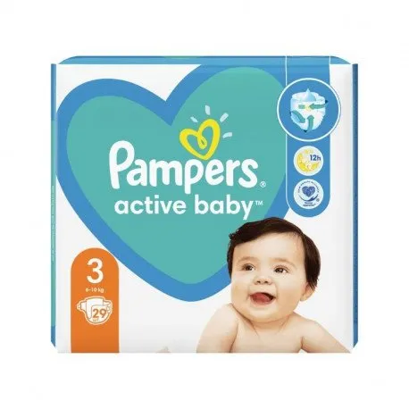 Pampers Scutece Active Baby Marimea 3, 6-10kg, 29 bucati