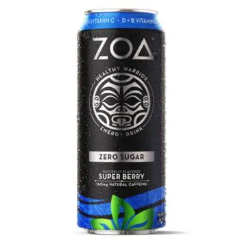 Bautura energizanta zero zahar cu aroma de super berry, 473ml, GNC ZOA Energy Drink