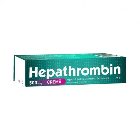 Hepathrombin 500 UI /g, 40 g crema