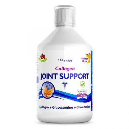 Colagen Lichid Hidrolizat Tip 2 Joint Support, 5000 mg, 500 ml, Swedish Nutra