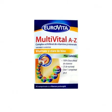 Eurovita MultiVital A-Z, 42 comprimate cu eliberare prelungita