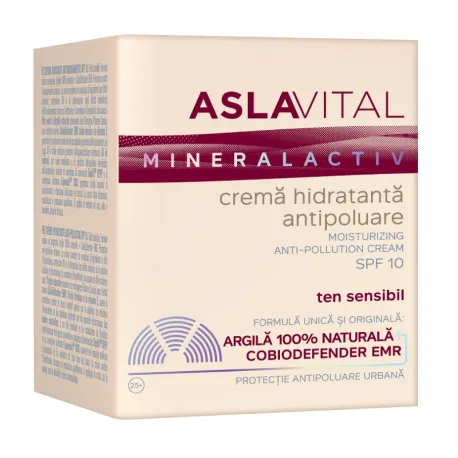 ASLAVITAL Crema hidratanta antipoluare SPF10, 50 ml