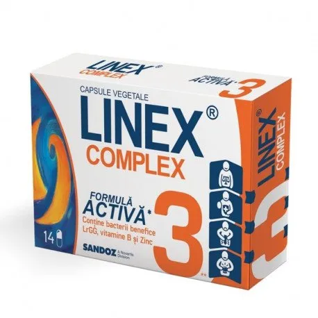 Linex Complex, 14 capsule recomandat in diareea acuta