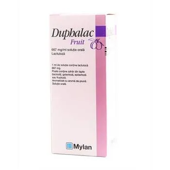 Duphalac Fruit solutie orala 667 mg/ml Lactuloza, 20 plicuri, Mylan