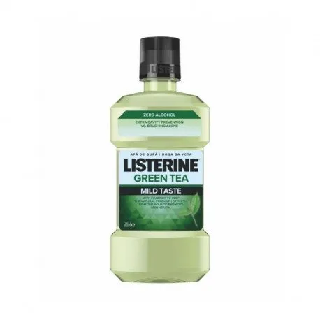 Listerine Green tea apa de gura fara alcool, 500ml