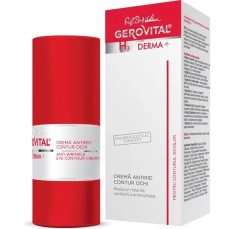 Gerovital H3 Derma+ Crema antirid contur ochi, 15 ml