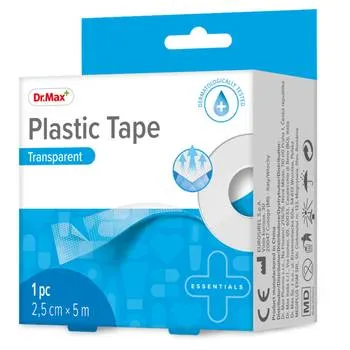 Dr. Max Plastic Tape transparent 2,5cmx5m, 1 bucata