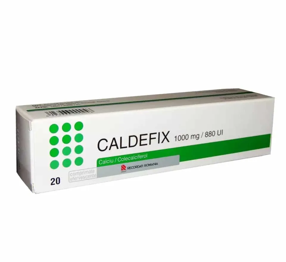 CALDEFIX 1000MG/880UI X 20 COMPRIMATE EFERVESCENTE
