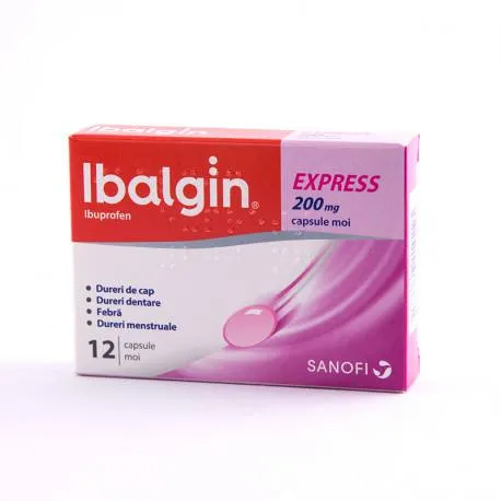 Ibalgin Express 200 mg x 12 caps. moi