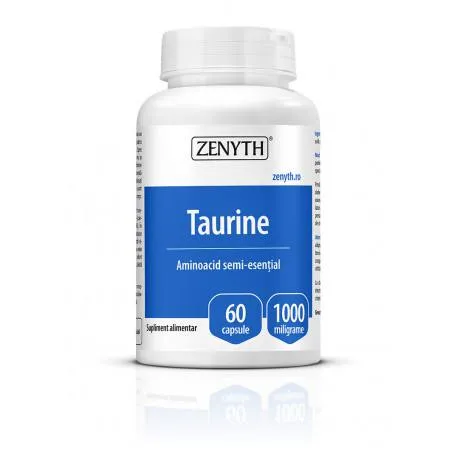 Taurine 1000 mg, 60 capsule, Zenyth