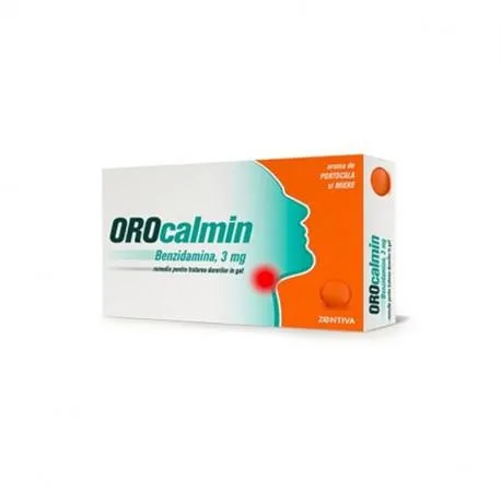 Orocalmin Portocala si Miere 3 mg, 20 pastile