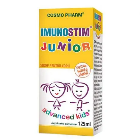 Imunostim Junior Advanced Kids Sirop, 125 ml, Cosmopharm