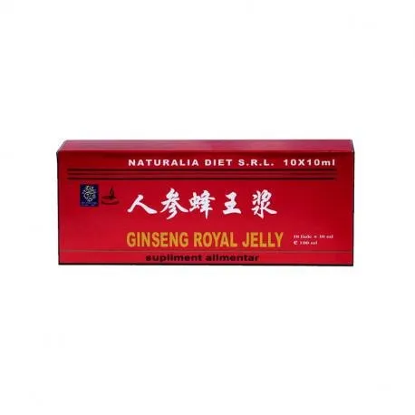 Royal Jelly & Ginseng NATURALIA DIET, 10 fiole x 10 ml