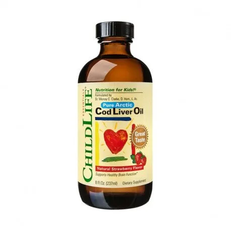 Secom, Cod Liver oil, pentru sistemul osos si nervos la copii, 237 ml