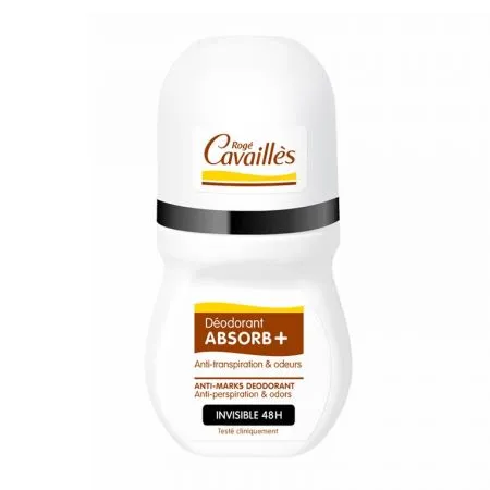 Deodorant roll-on invizibil ABSORB+, 50 ml, Roge Cavailles