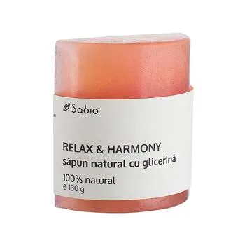 Sapun natural cu glicerina Relax and Harmony, 130g, Sabio