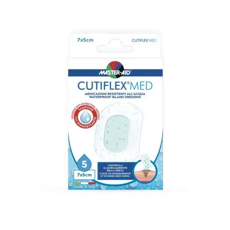 Pansament Cutiflex Med Master-Aid, 7 x 5 cm, 5 bucati, Pietrasanta Pharma